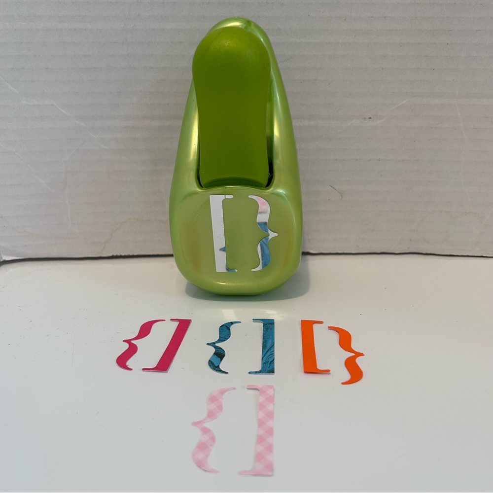 EK Success Paper Shapers whale tail style Specialty Punch - 1-3/4” tall BRACKETS